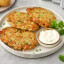 Оладьи картофельные, фаршированные мясом