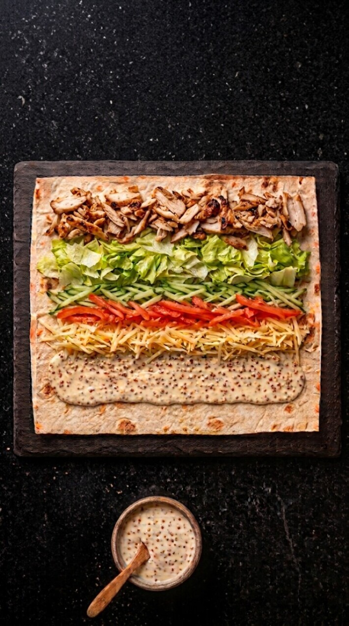 Шаурма «Цезарь с курицей»