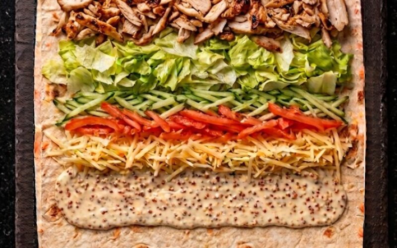 Шаурма «Цезарь с курицей»
