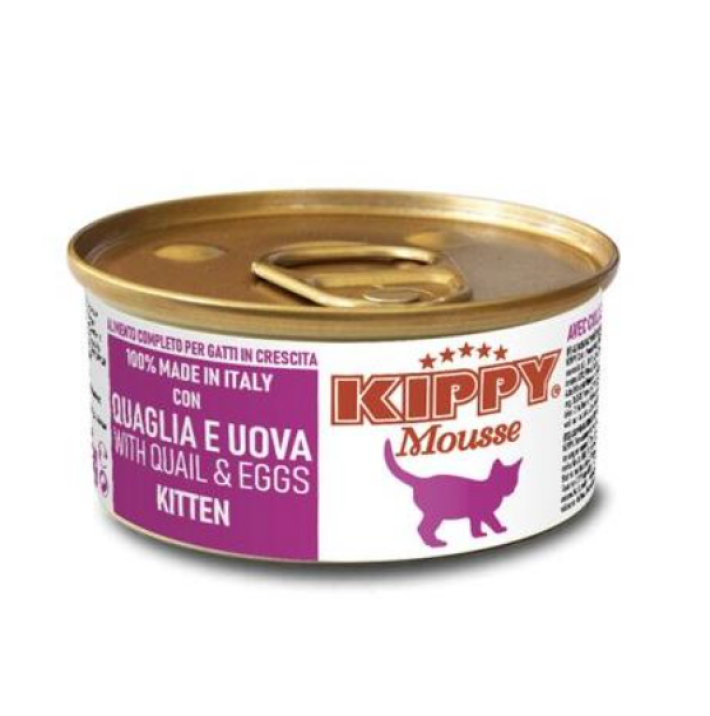 Kippy Kitten мусс с перепелкой и яйцом, 85 гр*24 шт