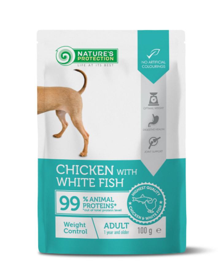 Nature's Protection Adult Weight Control (курица и рыба), 100 гр*12 шт