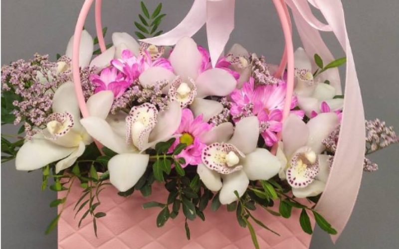 Сумка с орхидеями