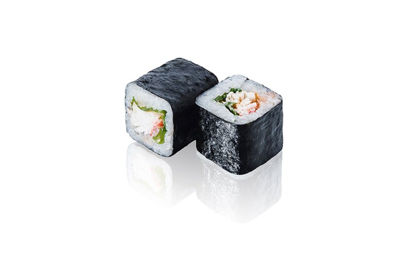 Острый ролл с крабом