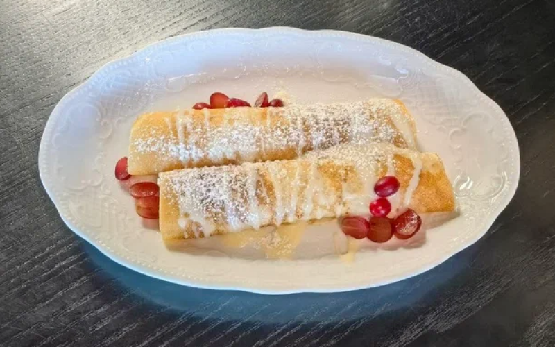 Блины с творогом