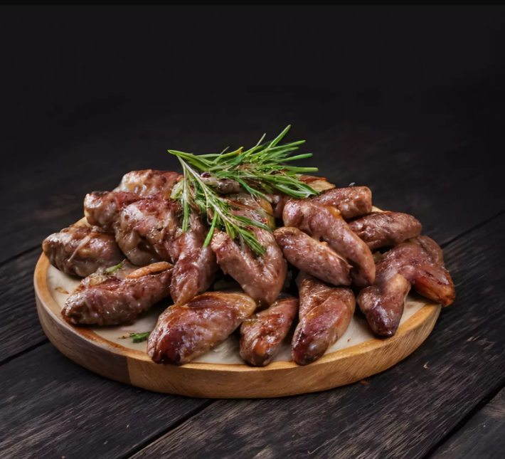 Шашлык из куриных сердечек
