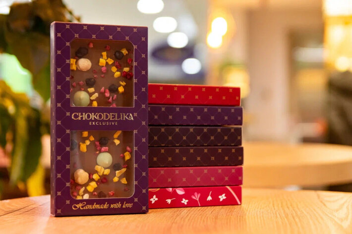 Шоколадный набор «Апельсин, плис, вишня»