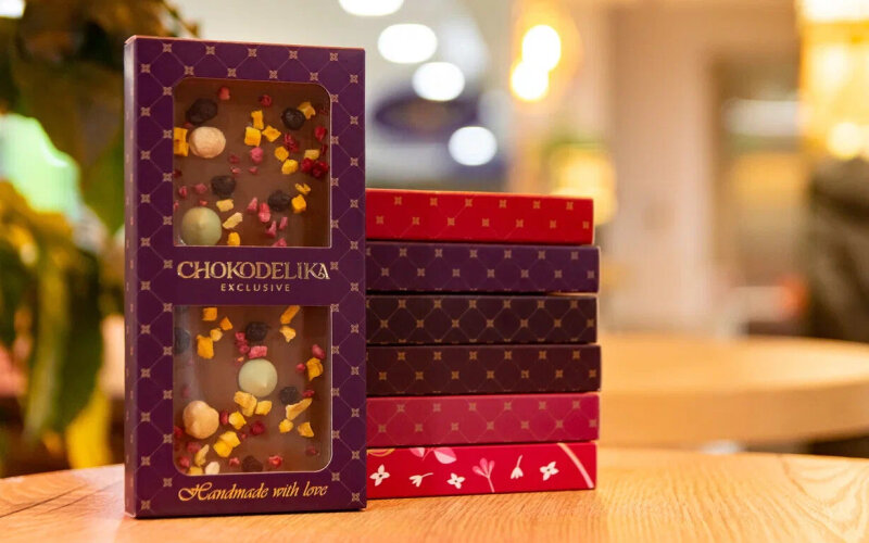 Шоколадный набор «Апельсин, плис, вишня»