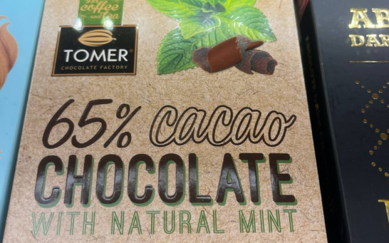 Шоколад «Tomer» тёмный с мятой