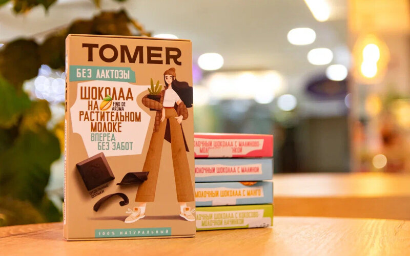 Шоколад «Tomer» без лактозы на растительном молоке