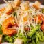 Салат Цезарь с креветками