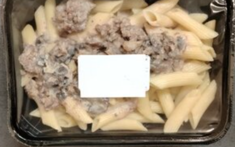 Паста с говядиной и грибами в сливочном соусе
