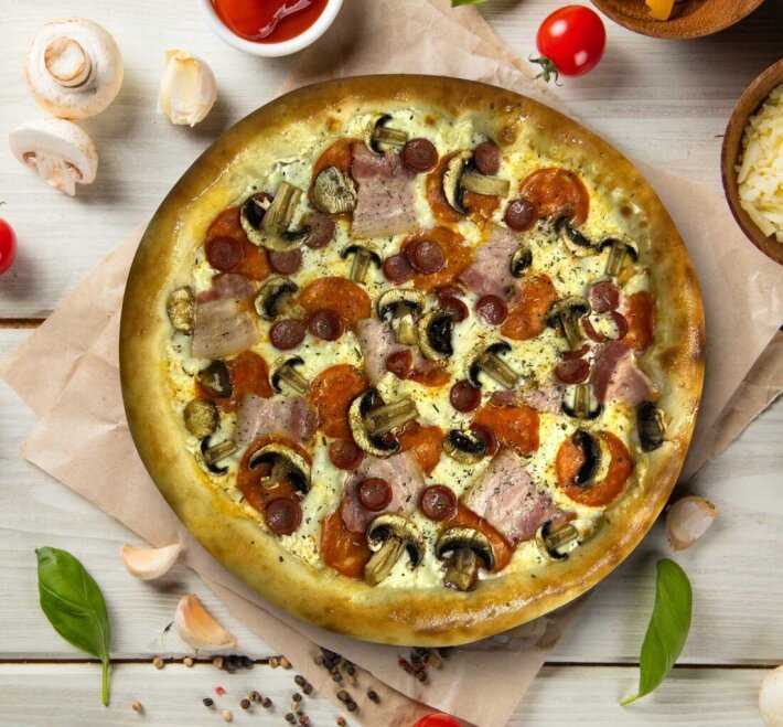 Мясная с грибами