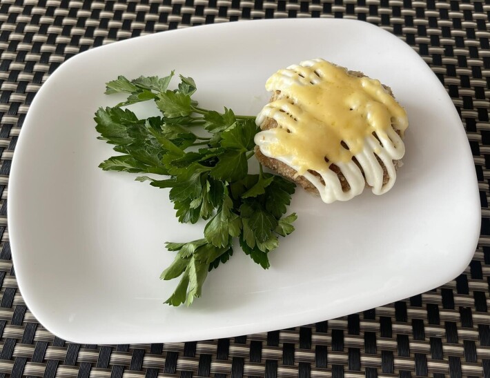Биточки куриные с сыром