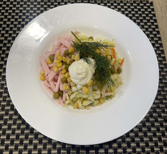 Салат «Журавушка» с маслом