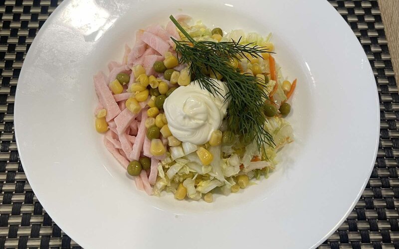 Салат «Журавушка» с маслом