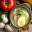 Суп с курицей, картофелем и яйцом