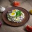 Картофельный салат с фасолью и яйцом
