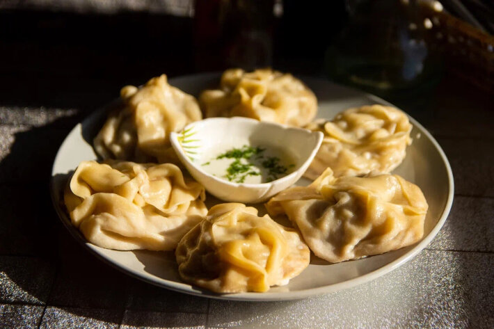 Манты с говядиной