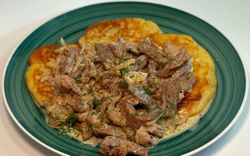 Драники со свининой
