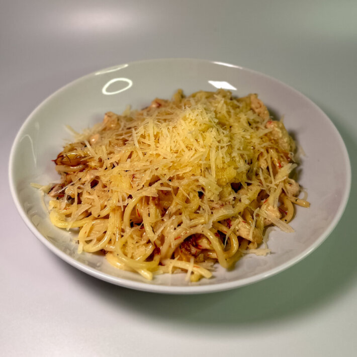Паста Курица с Шафраном