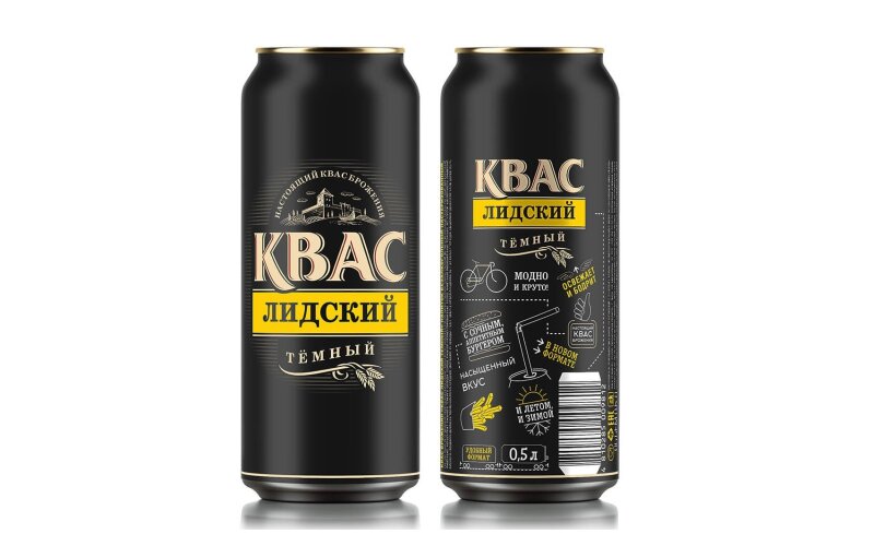 Квас «Лидский темный» ж/б