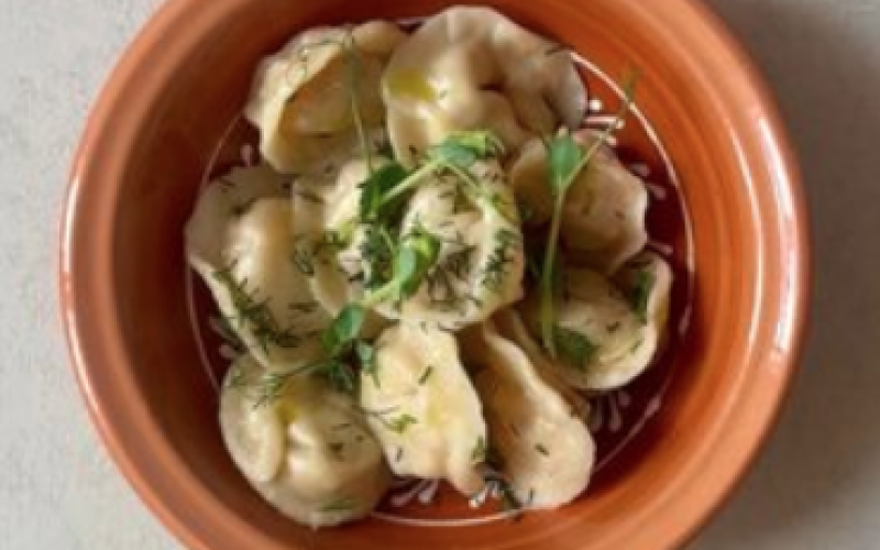 Пельмени с ветчиной и сыром
