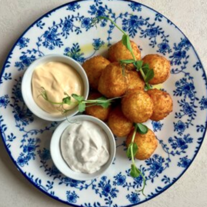 Клецки жареные