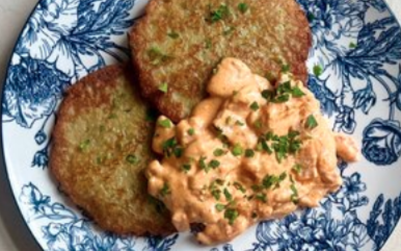 Драники с мачанкой из курицы