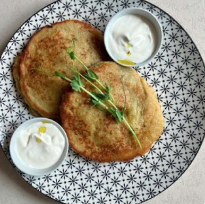 Драники со сметаной