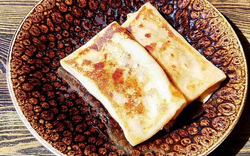 Блинчики с ветчиной и сыром