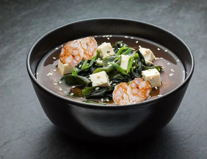 Мисо с креветкой