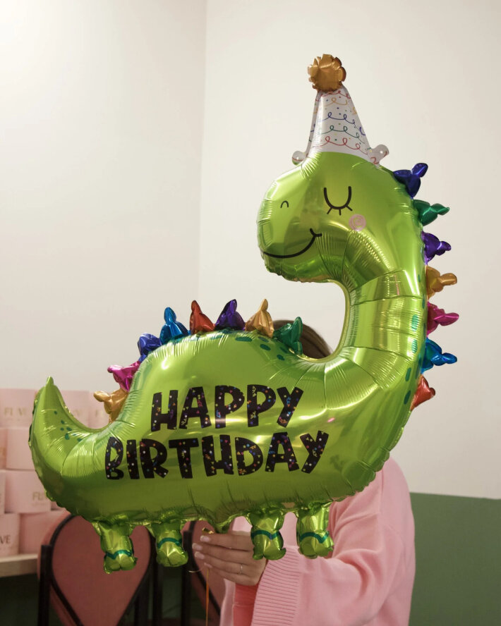 Шар «Динозавр Happy Birthday»