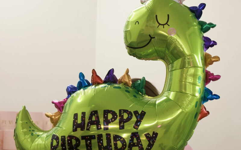 Шар «Динозавр Happy Birthday»