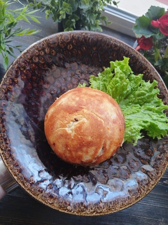 Бургер закрытый с куриной котлетой