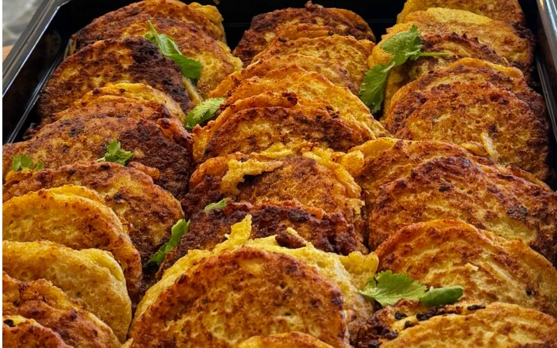 Драники с говядиной и свининой