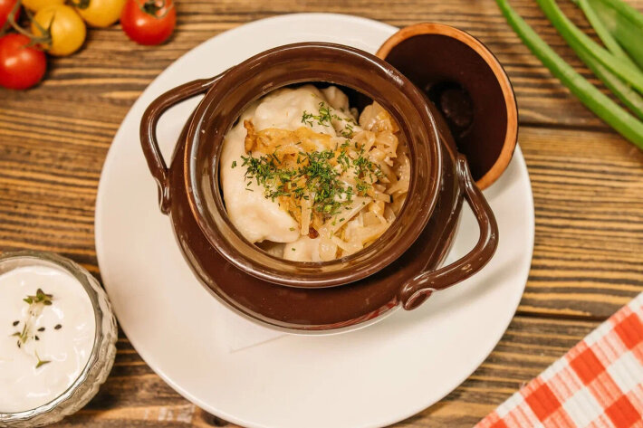 Вареники с картофелем и грибами