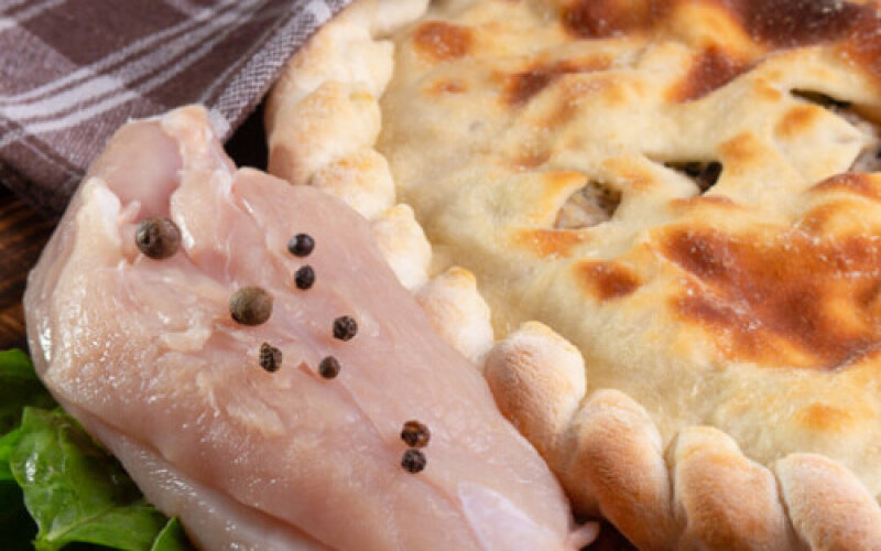 Пирог с курицей и шпинатом