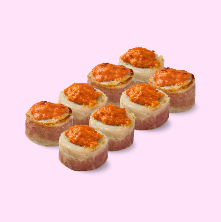 Запечённый ролл с беконом