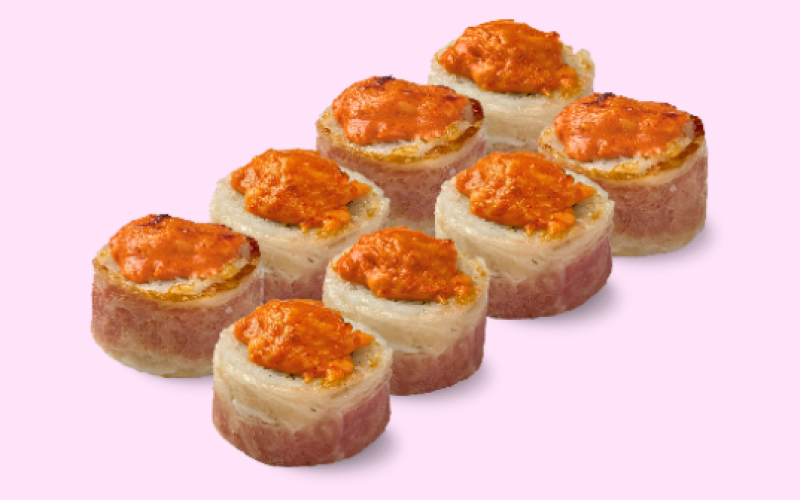 Запечённый ролл с беконом