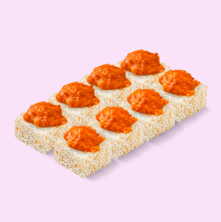 Запечённый ролл с крабом