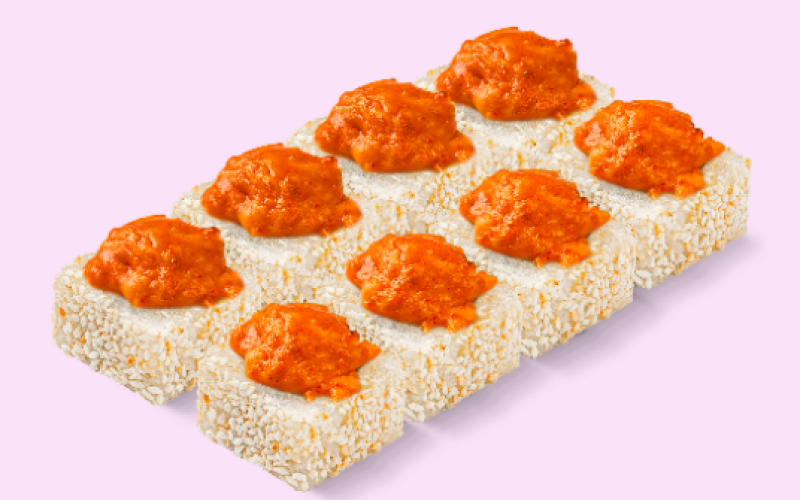 Запечённый ролл с крабом