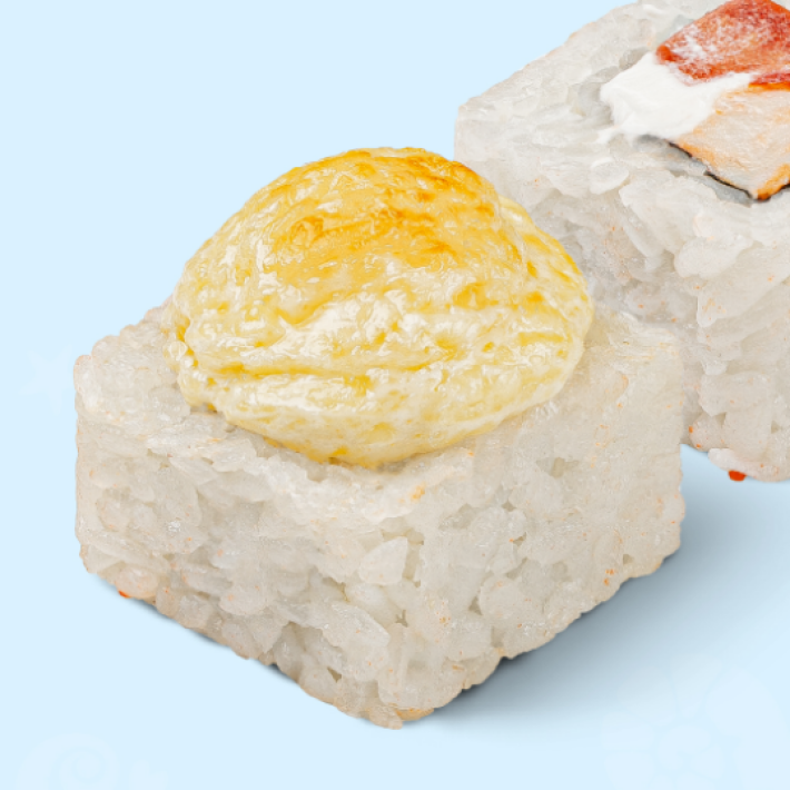 Запечённый ролл с курицей