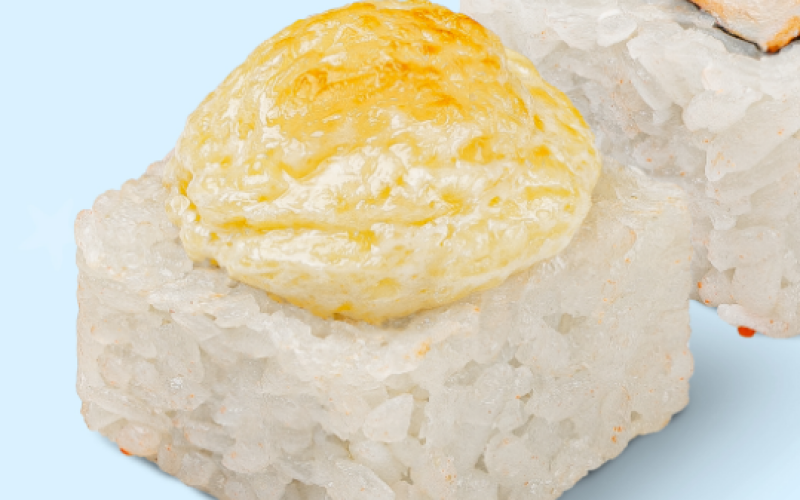 Запечённый ролл с курицей
