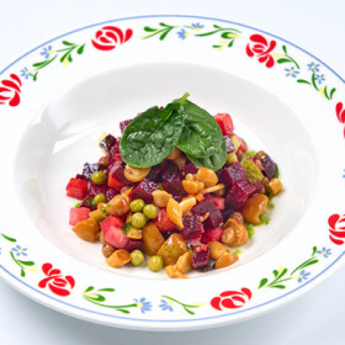 Винегрет с опятами