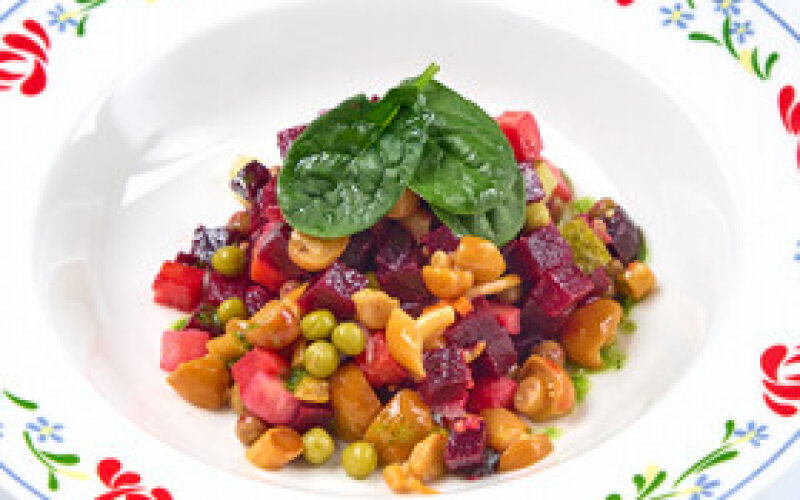 Винегрет с опятами