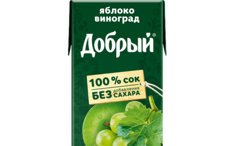 Сок добрый яблоко-виноград