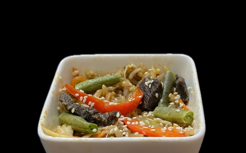 Wok острый с говядиной