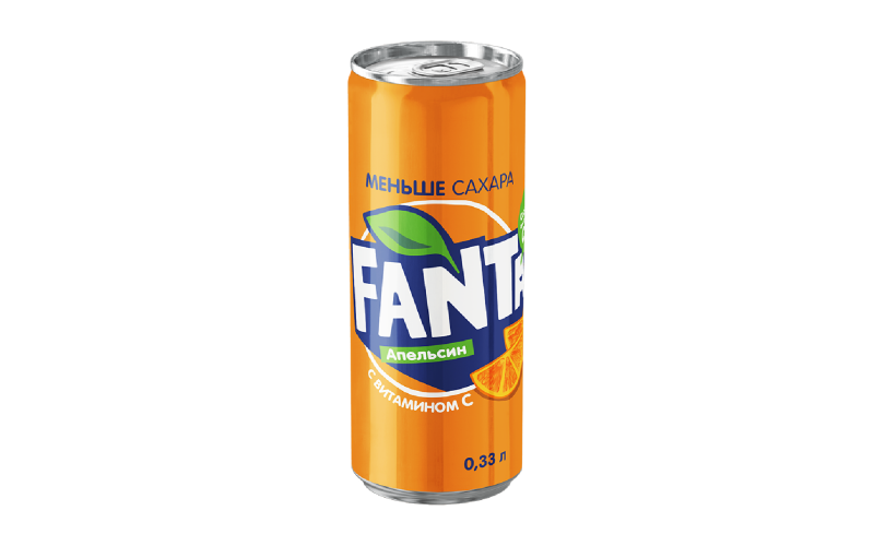 Напиток газированный «Fanta апельсин» ж/б