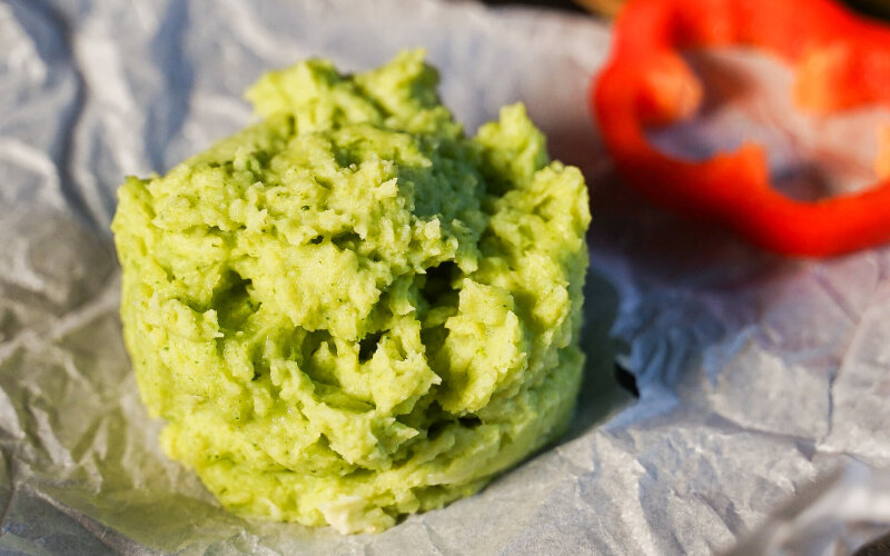 Пюре из картофеля и брокколи