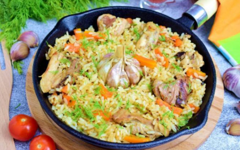 Плов «Фирменный» с курицей